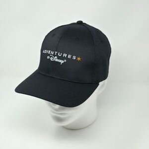 Adventures‎ by Disney Black Hat Baseball Cap Adjustable Strapback Embroidered